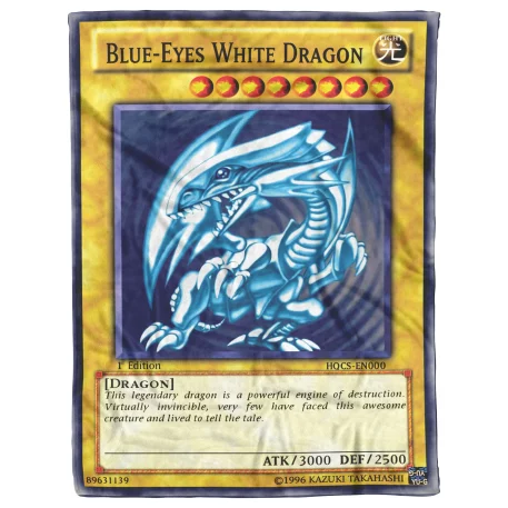 Wrap in comfort with our Blue-Eyes Dragon Blanket. Perfect for Yu-Gi-Oh! fans, choose Fleece, Sherpa Fleece, or Padded Quilt for ultimate warmth and style.