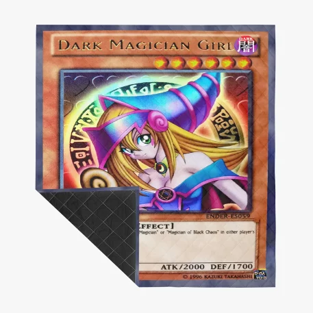 Duel Monsters cozy Dark Magician Girl Blanket. Perfect for fans of trading card game anime & manga, thermal blanket brings Dark Magic right into your home.