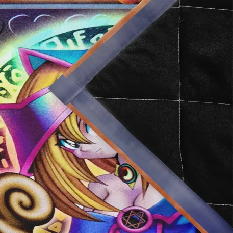 Duel Monsters cozy Dark Magician Girl Blanket. Perfect for fans of trading card game anime & manga, thermal blanket brings Dark Magic right into your home.