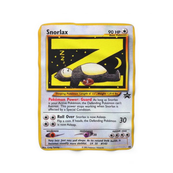 Eevee & Snorlax Where the Wild Things Are Pokémon Card Sherpa Fleece Blanket These two cute normal-type pokemon are sleeping next to eachtoher sleepy card normal Pokémon nap and dream about where the wild things a fat eevolution drawing or sketch