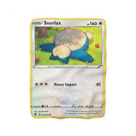 Snorlax Afternoon Brunch Nap Pokémon Card Sherpa Fleece Blanket This monster loves to nap Pokémon normal card is sleepy sleeping normal-type steal apples while running stealing theft robbery with a funny smile