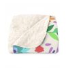 Flowery Seamless Premium Sherpa Fleece Room Décor Custom Anime Blanket fabric style is Ditsy and romantic rose ornaments cover this textile which is retro in nature plants have very colorful foliage and florale Floral patterns