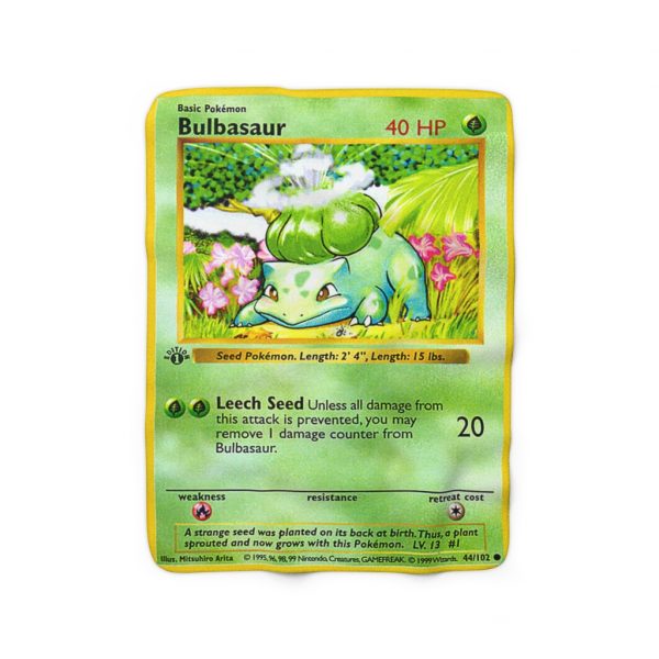 Plant a seed on the back of garden or nature dinosaur plant monster in the grass Custom Pokemon pocket monster cover thick warm decor