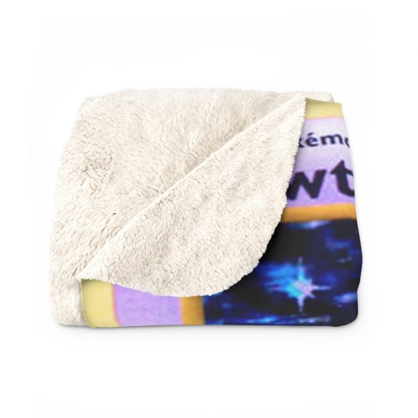 Mewtwo Card Fleece Blanket Ancient Mew's DNA was used to create Mew2 the most powerful pokemon is psychic-type and has mental powers purple colored genius monster Frankenstein creature card deck is a warm winter blanket