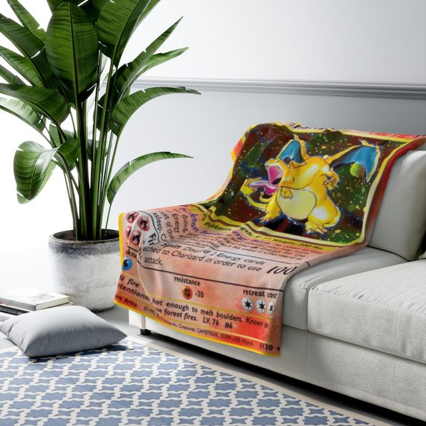 Charizard is a Fiery Fire-type pokemon with flames like a dragon or lizard targaryen say dracarus to summon a blaze dinosaur card keeps you warm like a thick winter blanket