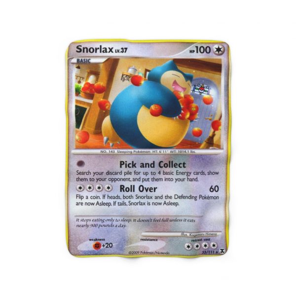 This monster loves to nap Pokémon normal card is sleepy sleeping normal-type steal apples while running stealing theft robbery with a funny smile