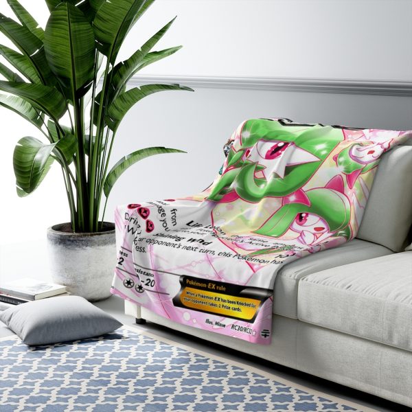 Gardevoir, Kirlia & Ralts Pokémon Card Sherpa Fleece & Padded Quilt Blanket. Comfort and durability, Gardevoir is a feminine Pokemon who is fairy psychic-type identified as trans bi female male kirlia ralts can evolve into a different gender evolution chain