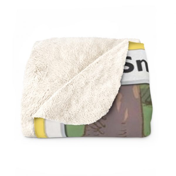 Snorlax Afternoon Brunch Nap Pokémon Card Sherpa Fleece Blanket This monster loves to nap Pokémon normal card is sleepy sleeping normal-type steal apples while running stealing theft robbery with a funny smile