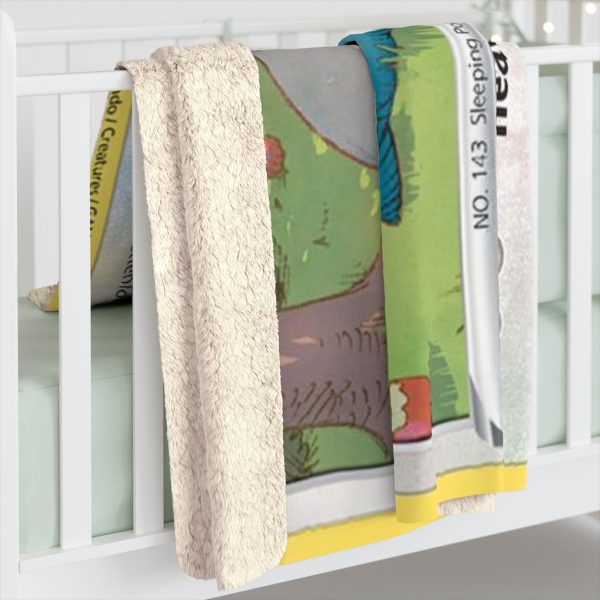 Snorlax Afternoon Brunch Nap Pokémon Card Sherpa Fleece Blanket This monster loves to nap Pokémon normal card is sleepy sleeping normal-type steal apples while running stealing theft robbery with a funny smile