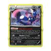 Greninja creates throwing stars out of compressed water. When it spins them and throws them at high speed these stars can split metal in two Greninja is a Ninja or shinobi like Naruto uses Ninjutsu technique to summon frog froppy wears black winter blanket smoke hidden jutsu water style card deck