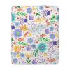Flowery Seamless Premium Sherpa Fleece Room Décor Custom Anime Blanket fabric style is Ditsy and romantic rose ornaments cover this textile which is retro in nature plants have very colorful foliage and florale Floral patterns
