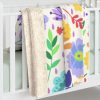 Flowery Seamless Premium Sherpa Fleece Room Décor Custom Anime Blanket fabric style is Ditsy and romantic rose ornaments cover this textile which is retro in nature plants have very colorful foliage and florale Floral patterns