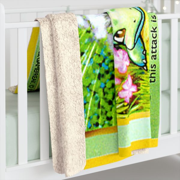 Plant a seed on the back of garden or nature dinosaur plant monster in the grass Custom Pokemon pocket monster cover thick warm decor