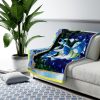 Blastoise 1st Edition Pokémon Card Sherpa Fleece & Padded Quilt Blanket captures Blastoise's fierce power guarantees high level of softness and warmth.