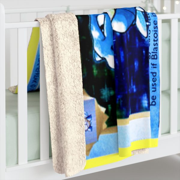 Blastoise 1st Edition Pokémon Card Sherpa Fleece & Padded Quilt Blanket captures Blastoise's fierce power guarantees high level of softness and warmth.