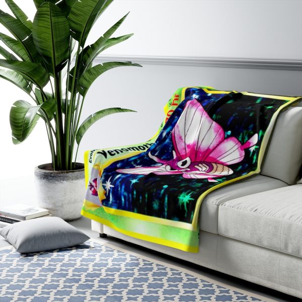 1st Edition Venomoth Blanket This deadly butterfly like moth is actually a poison and bug pokemon warm bedding thick cover pocket monster Pokemon Custom decor