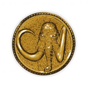 Black Mighty Morphin Mastodon Dinozord Power Coin Kiss-Cut Stickers