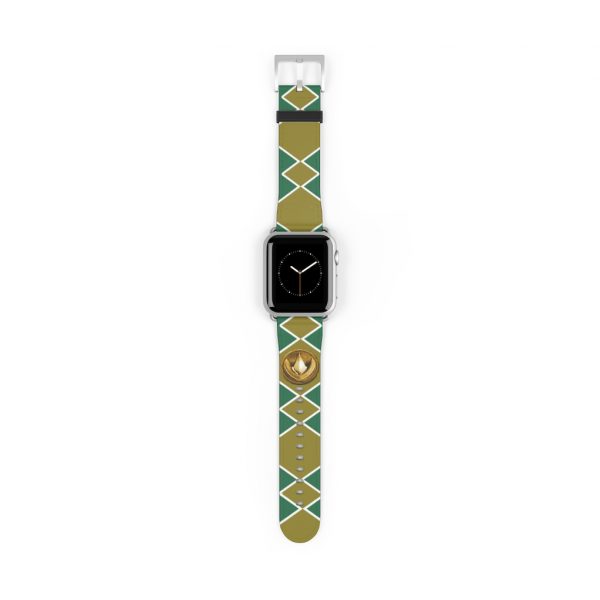 Cruelty-free Faux leather boasts impressive durability. The Green Ranger Power Coin Watch Band is built to withstand the test of time. Mighty-Morphing-Green-Ranger-Power-Rangers-Dragonzord-Dragon-Dragonzord-Coin-Tommy-Oliver-anti-hero-checker-morpher-watch-White-hero-white-man-faux-leather-Materials-Optional