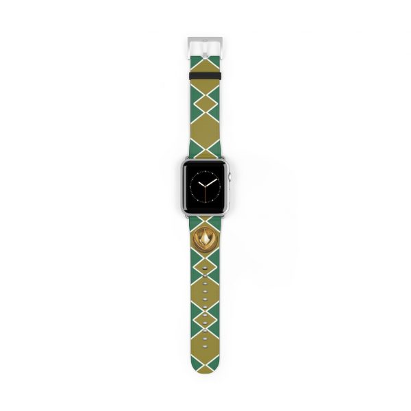 Cruelty-free Faux leather boasts impressive durability. The Green Ranger Power Coin Watch Band is built to withstand the test of time. Mighty-Morphing-Green-Ranger-Power-Rangers-Dragonzord-Dragon-Dragonzord-Coin-Tommy-Oliver-anti-hero-checker-morpher-watch-White-hero-white-man-faux-leather-Materials-Optional