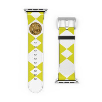 Cruelty-free Faux leather boasts impressive durability. The Yellow Power Ranger Coin Watch Band is built to withstand the test of time. Mighty Morphing Power Rangers Yellow Asian Asian American Saber-Toothed Tiger Woman hero Wonder Woman Black Woman Hero African American Female heros girl power