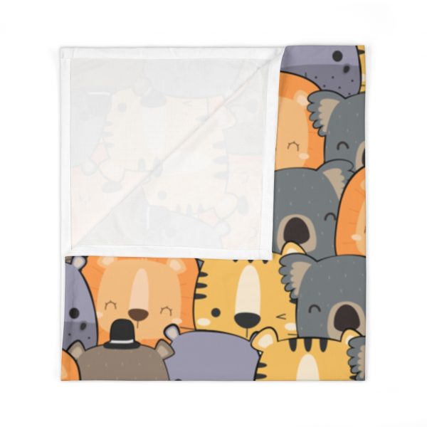 Baby-blanket-babies-toddler-Lion-Bear-tiger-koala-friends-zoo-cuddly-furry-hippo