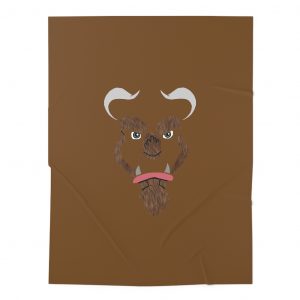 Beast-beauty-and-the-beast-animal-fangs-horns-teeth-sewadle-sew-baby-blanket-cover-disney-print-brown