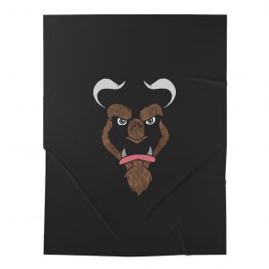 Beast-beauty-and-the-beast-animal-fangs-horns-teeth-sewadle-sew-baby-blanket-cover-disney-print-brown