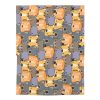 Baby-blanket-babies-toddler-Lion-Bear-tiger-koala-friends-zoo-cuddly-furry-hippo