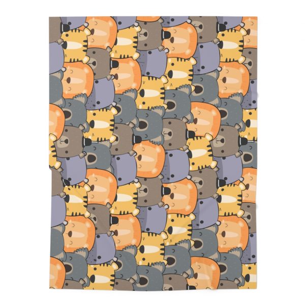 Baby-blanket-babies-toddler-Lion-Bear-tiger-koala-friends-zoo-cuddly-furry-hippo
