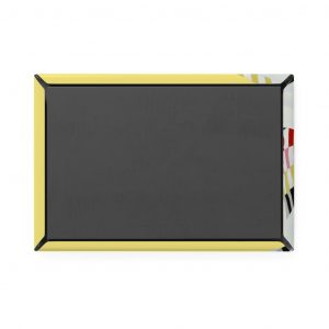 Abundifind Yellow Michelle Obama Official PortraitDécor Premium Button Magnet, Rectangle (1 & 10 pcs)