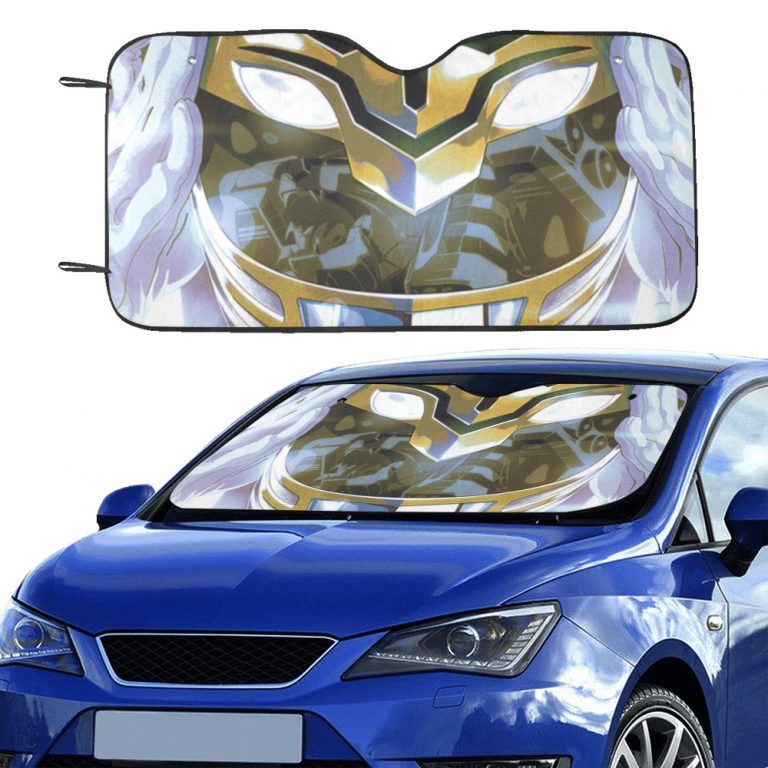 Become New White Ranger! Originally the evil Green Mighty Morphin Power Ranger, corrupted by Rita, now powered by the light of good take control of the the Tigerzord coin and become the new leader of the Mighty Morphin' Power Rangers! "IT'S MORPHIN TIME!" Car Sun Shade 55"x30" Merging anti-UV coating and aluminized film cushion, this car sun shade can protect seats and dashboards from cracking due to sun damage while also keeping them cool to the touch. Add your own design to this sun shade on Artsadd for matching your car's color. • Material: 100 % polyester and aluminized film cushion. • Size: 55inch x 30inch (140cm x 75cm) • Foldable design offers quick installation or removal. • Suction cups attached. Easy to install and no harm to your windshield. • Using heat sublimation technique to prevent discoloring, long-lasting effects.