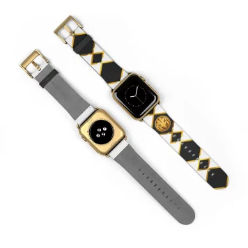 White Power Ranger Tigerzord Power Coin Watch Band animal-friendly faux leather watch straps are the extra missing punch to outfits and nights out.