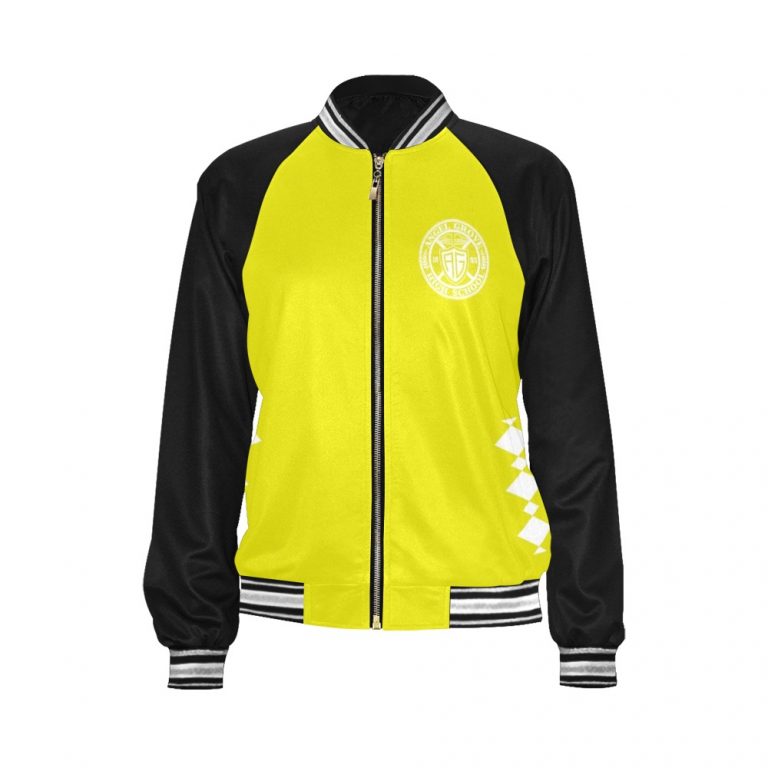 Yellow Black bomber jacket Mighty-Morphing-Power-Rangers-Asian-Woman-Yellow-Trini-Kwan-Aisha-Campbell-Toothed-Tiger-Coin-Yellow-ranger-Black-Woman-Woman-Hero-Saber-Toothed-Tiger-Power-Coin-Tigers