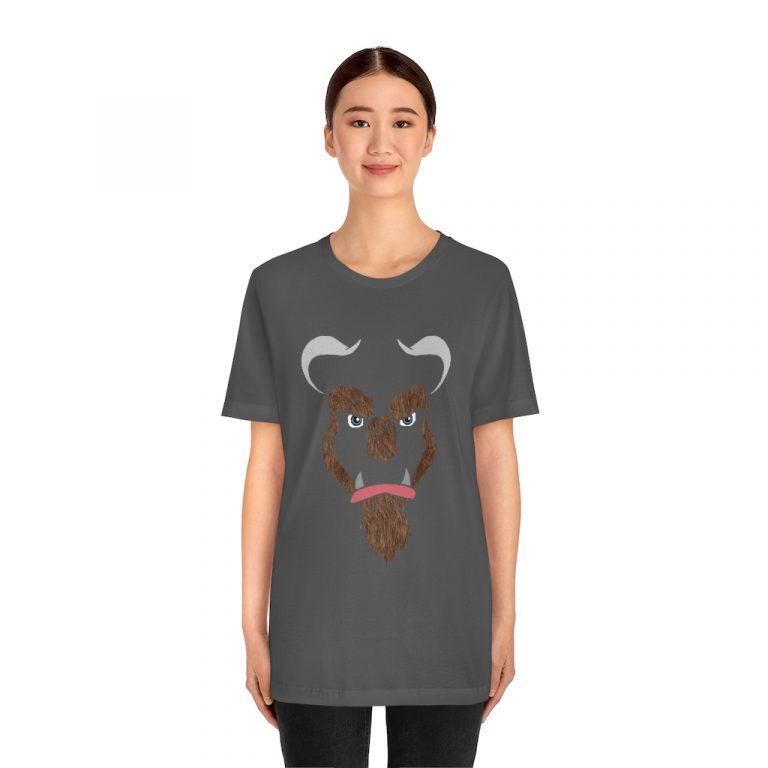 jersey short sleeve tee Cursed Curse Beast Monster Hairy Brown Fur Furry Beauty and the beast disney princess prince spell costume