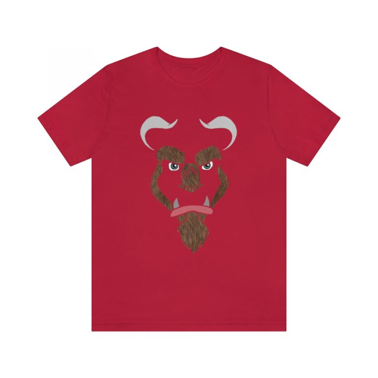jersey short sleeve tee Cursed Curse Beast Monster Hairy Brown Fur Furry Beauty and the beast disney princess prince spell costume
