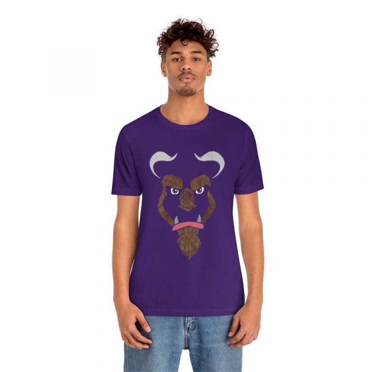 jersey short sleeve tee Cursed Curse Beast Monster Hairy Brown Fur Furry Beauty and the beast disney princess prince spell costume