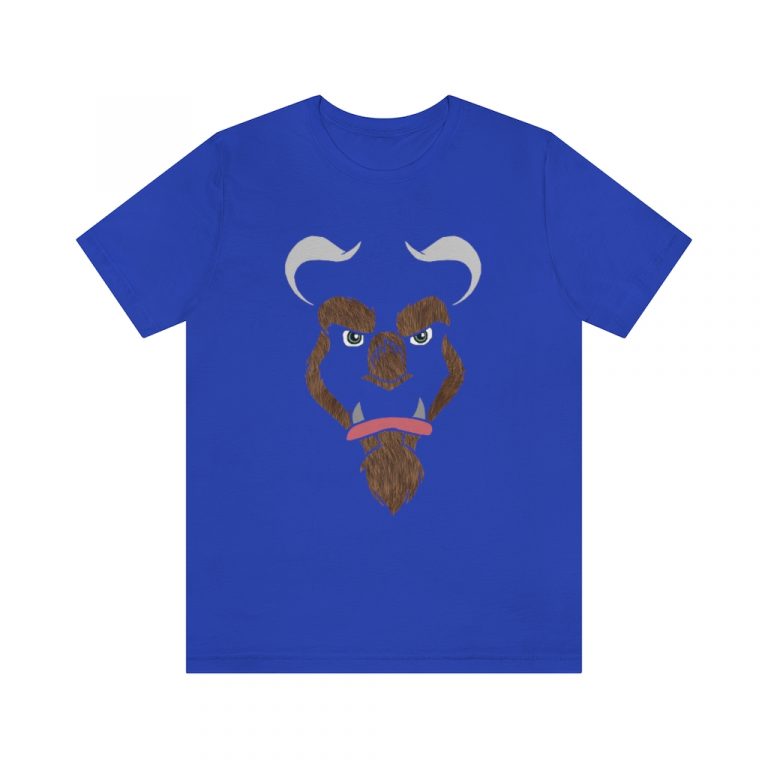 jersey short sleeve tee Cursed Curse Beast Monster Hairy Brown Fur Furry Beauty and the beast disney princess prince spell costume