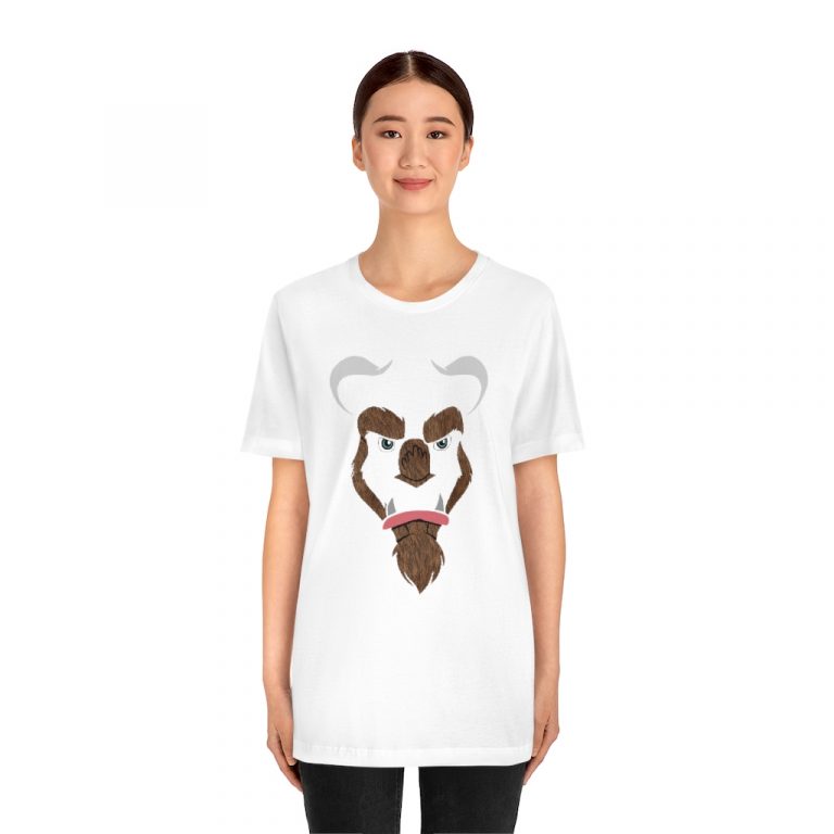 jersey short sleeve tee Cursed Curse Beast Monster Hairy Brown Fur Furry Beauty and the beast disney princess prince spell costume