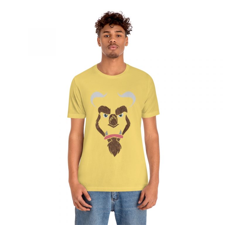 jersey short sleeve tee Cursed Curse Beast Monster Hairy Brown Fur Furry Beauty and the beast disney princess prince spell costume