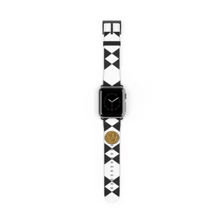 Black Apple Watch Band Black Power Ranger Mastodon Coin Smart Watch Band, where style meets sustainability! This band is crafted with 100% faux leather.