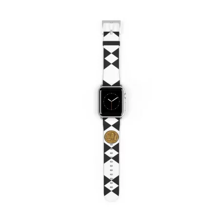 Black Apple Watch Band Black Power Ranger Mastodon Coin Smart Watch Band, where style meets sustainability! This band is crafted with 100% faux leather.