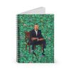 Barack Obama Official Portrait Spiral Notebook - Ruled Line Barack Obama Official Portrait 44th president President Obama Obama Portrait President Art BLM Black Lives Matter Obama art kehinde wiley