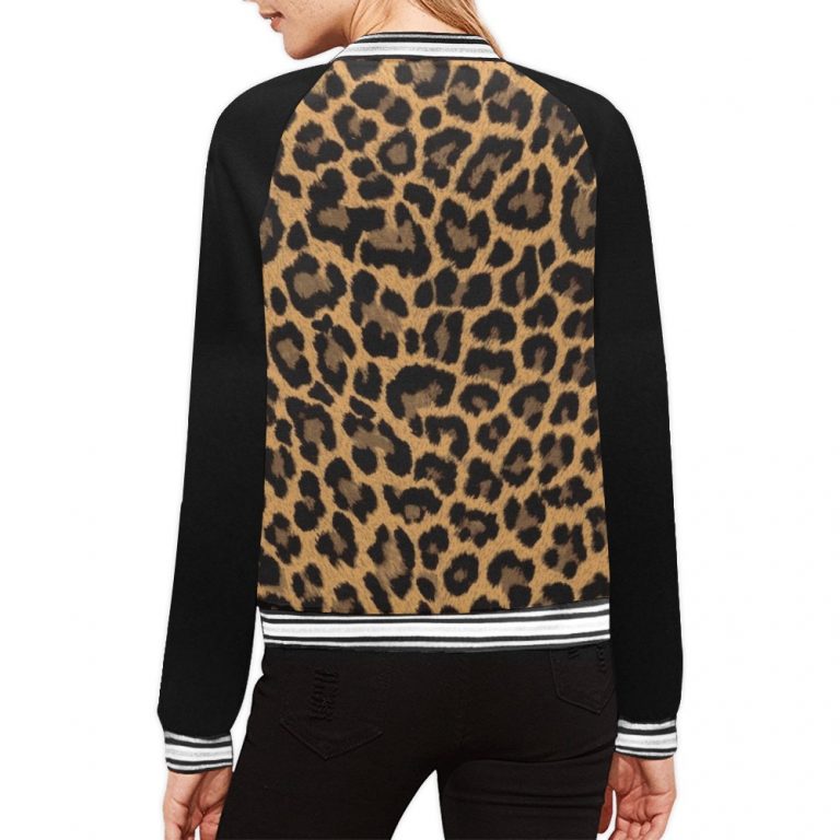 Leopard Print Bomber Jacket iconic as the bomber jacket - and this one takes things to a whole new level. Featuring a stand-collar type, ribbed cuffs, collar, and hem, it's as durable as it's comfortable.