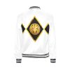 White-Black-Bomber-Jacket-Jason-David-Frank-Mighty-Morphing-Power-Rangers-Power-Coin-Tommy-Oliver-Checker-morpher-White-Ranger-Tigerzord-Falconzord-Coin-White-Hero-White-Tiger