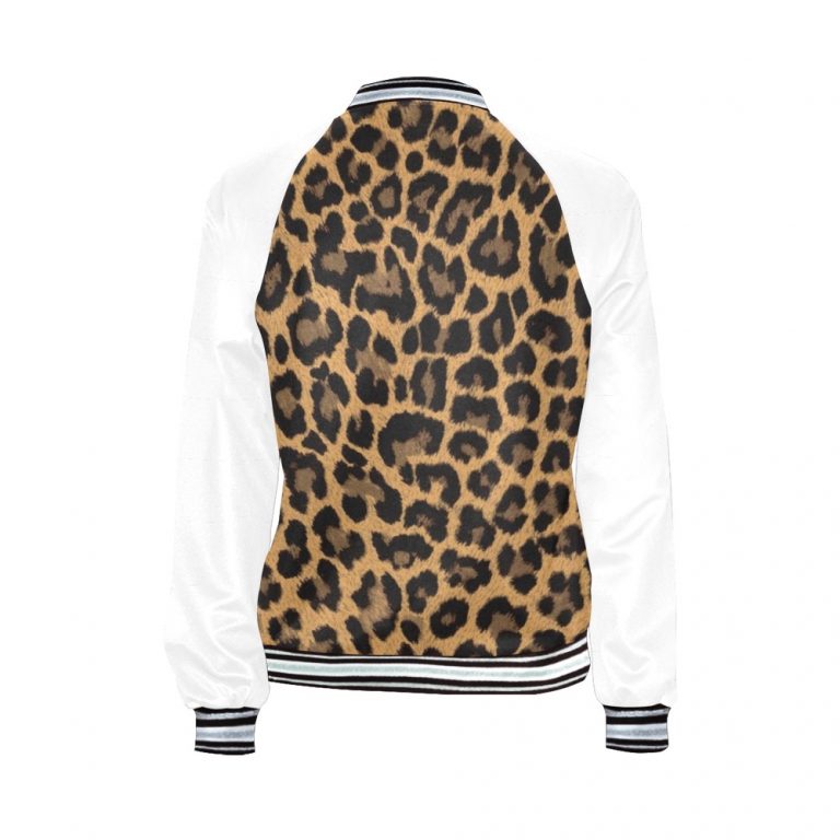 Leopard Print Bomber Jacket iconic as the bomber jacket - and this one takes things to a whole new level. Featuring a stand-collar type, ribbed cuffs, collar, and hem, it's as durable as it's comfortable.