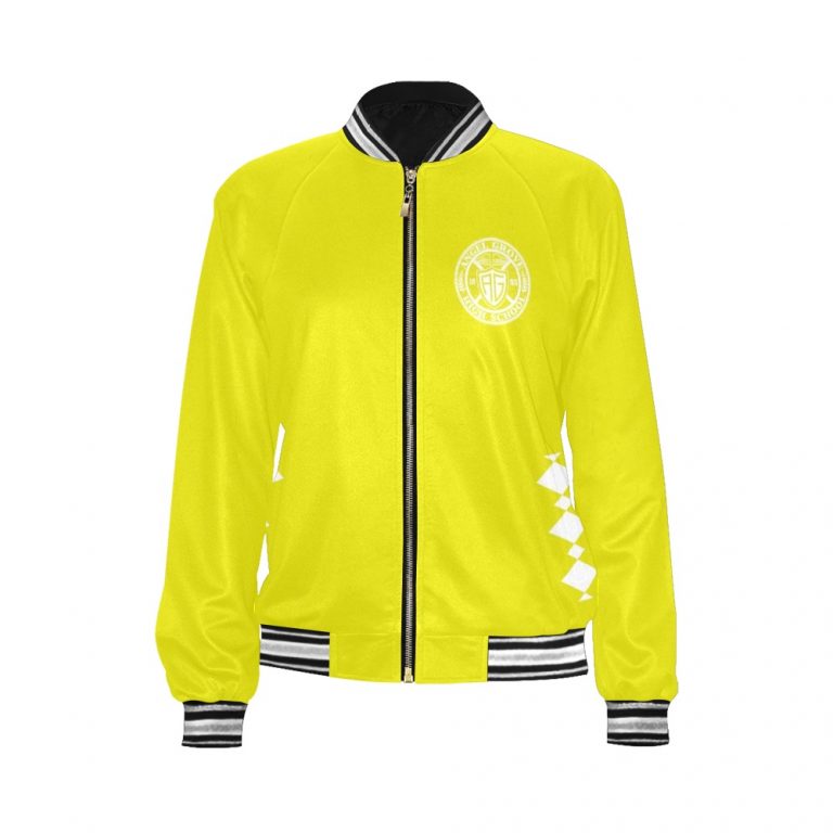Yellow Black bomber jacket Mighty-Morphing-Power-Rangers-Asian-Woman-Yellow-Trini-Kwan-Aisha-Campbell-Toothed-Tiger-Coin-Yellow-ranger-Black-Woman-Woman-Hero-Saber-Toothed-Tiger-Power-Coin-Tigers