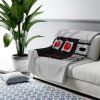 NES Nintendo Classic Controller Premium Sherpa Fleece Room Décor Custom Anime Blanket 07 NES-Nintendo-nintindo-controller-console-system-classic-gray-buttons-start-game-gamer-gaming