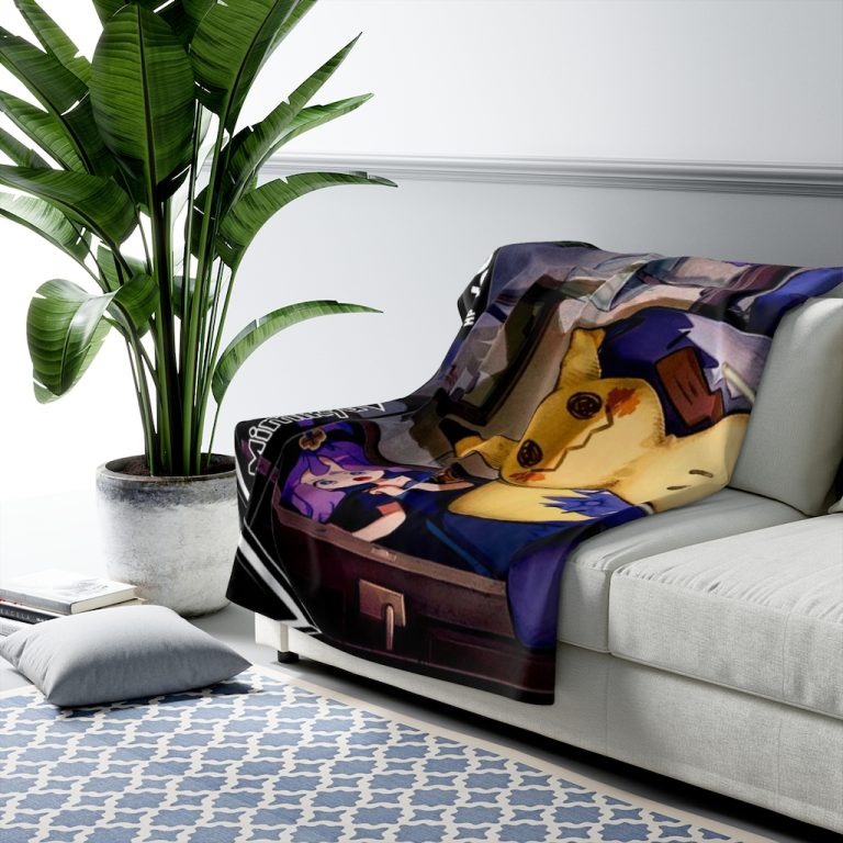 Mimikyu Pikachu Card Blanket Mimikyus actual appearance is unknown. A scholar who saw what was under its rag was overwhelmed by terror and died from the shock. In truth, mimikyu is a lonely Pokémon, it conceals its terrifying appearance beneath an old rag so it can get closer to people and other Pokémon.