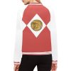 Red-White-Bomber-Jacket-Mighty-Morphing-Power-Rangers-Power-Coin-anti-hero-Red-Ranger-Tyrannosaurs-Zord-Tyrannosaurs Coin-Jason-Lee-Scott-Tyrannosaurs-Red-T-rex-t rex-trex