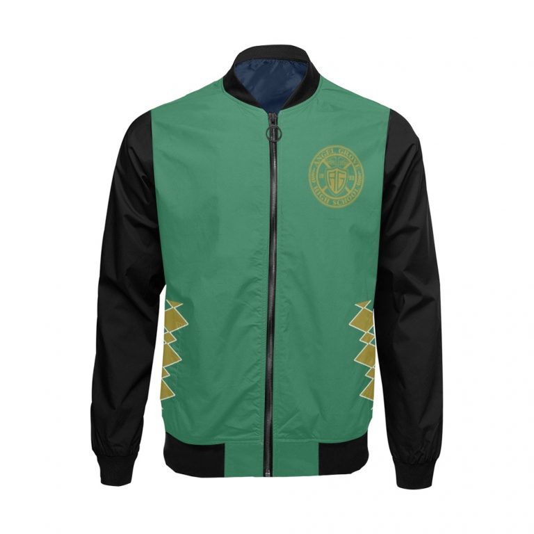 The Green Ranger Mighty Morphing Power Ranger uses his Green bomber jacket Dragonzord with it's iconic Dragonzord Coin Power Coin Tommy Oliver is the original Dragon Green Checker morpher anti-hero with this coat